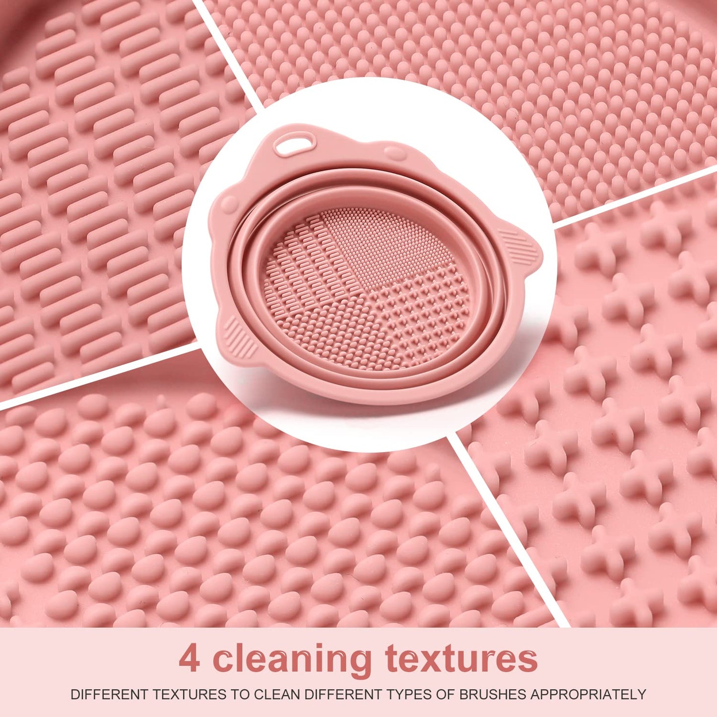 Foldable Silicone Makeup Brush Cleaner Bowl