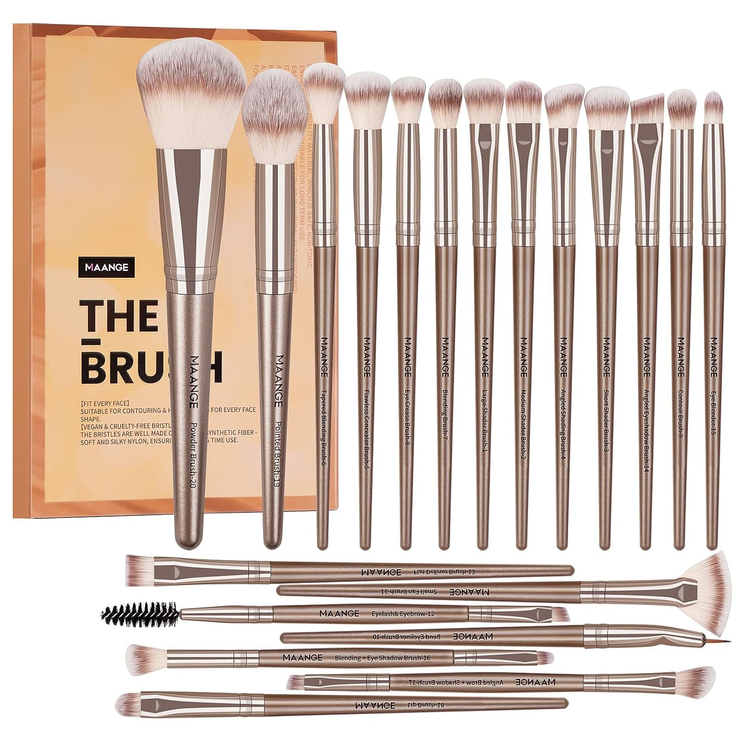 Make up Brushes, 20 Pcs Professional Makeup Brushes Set Foundation Eyeshadow Blush Brush set
